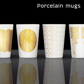 Porcelain mugs